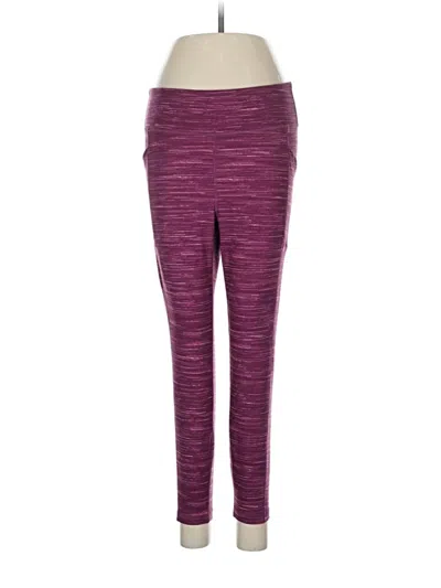 Pre-owned Gap Fit Active Pants In Purple