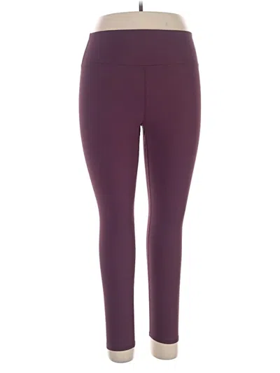 Pre-owned Gap Fit Active Pants In Purple