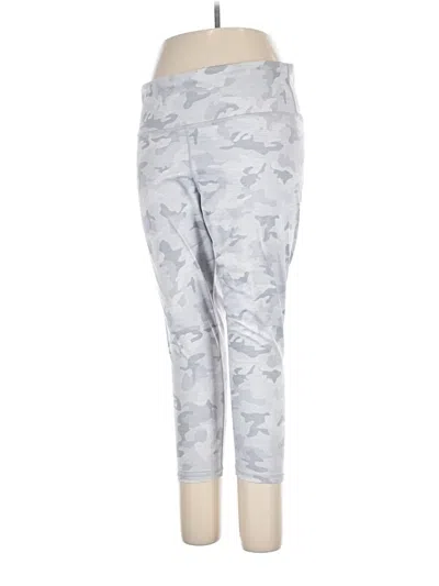 Pre-owned Gap Fit Active Pants In Silver