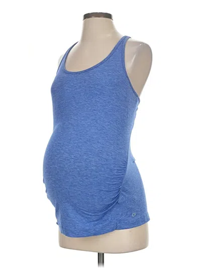 Pre-owned Gap Fit Active Tank Top In Blue