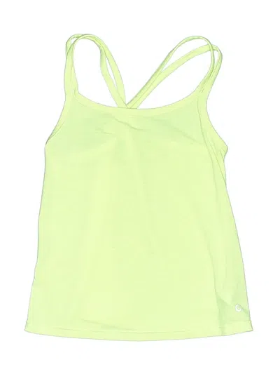 Pre-owned Gap Fit Kids' Active Tank Top In Green