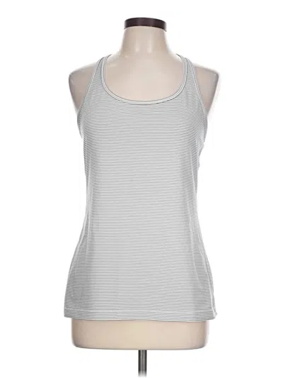 Pre-owned Gap Fit Active Tank Top In Silver