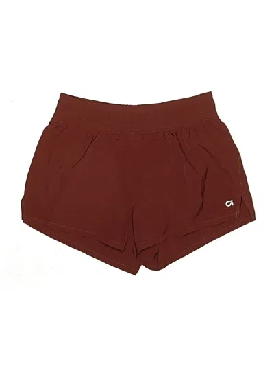 Pre-owned Gap Fit Athletic Shorts In Burgundy