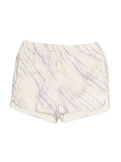Pre-owned Gap Fit Kids' Athletic Shorts In White