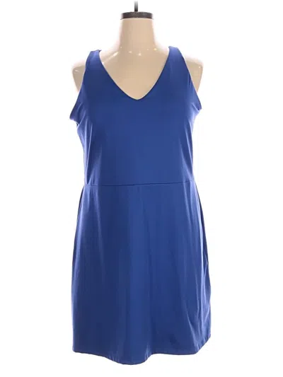 Pre-owned Gap Fit Casual Dress In Blue