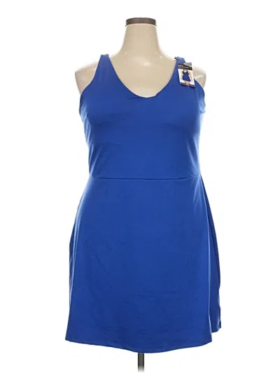 Pre-owned Gap Fit Casual Dress In Blue
