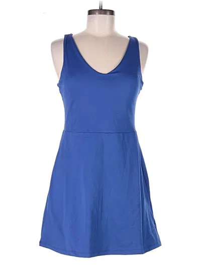 Pre-owned Gap Fit Casual Dress In Blue