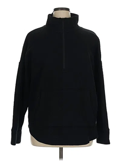 Pre-owned Gap Fit Fleece Jacket In Black