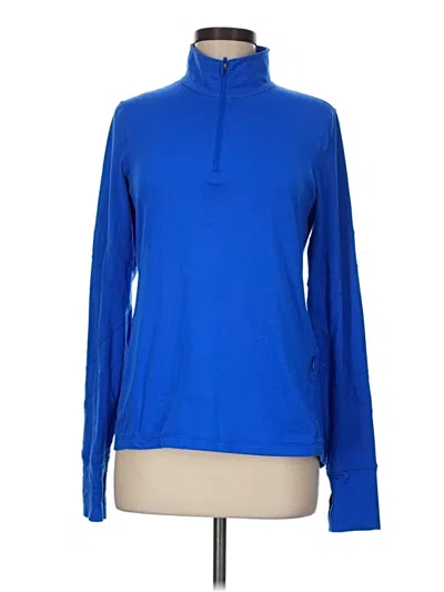 Pre-owned Gap Fit Fleece Jacket In Blue
