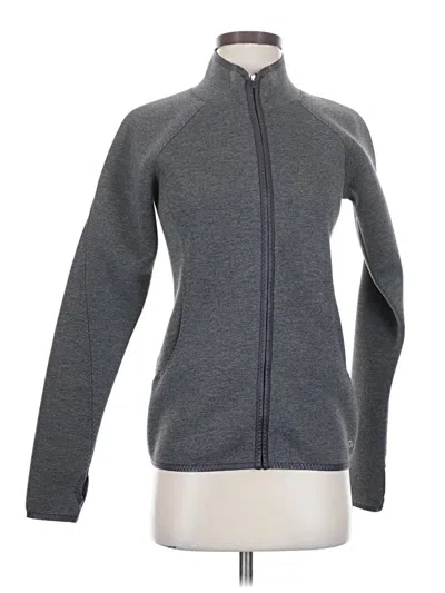 Pre-owned Gap Fit Fleece Jacket In Gray