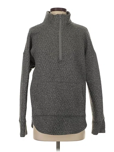 Pre-owned Gap Fit Fleece Jacket In Gray