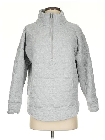 Pre-owned Gap Fit Fleece Jacket In Gray