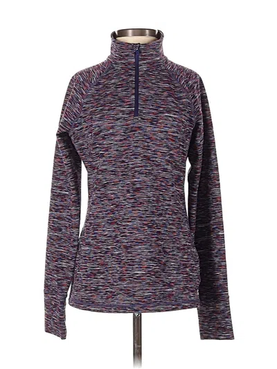 Pre-owned Gap Fit Fleece Jacket In Purple