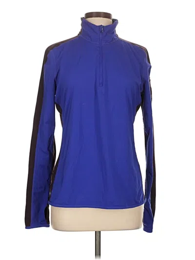 Pre-owned Gap Fit Long Sleeve Blouse In Blue