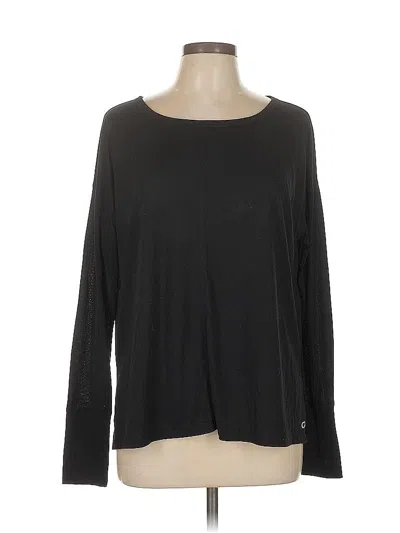 Pre-owned Gap Fit Long Sleeve T-shirt In Black