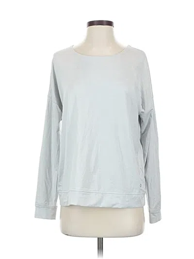 Pre-owned Gap Fit Long Sleeve T-shirt In Silver