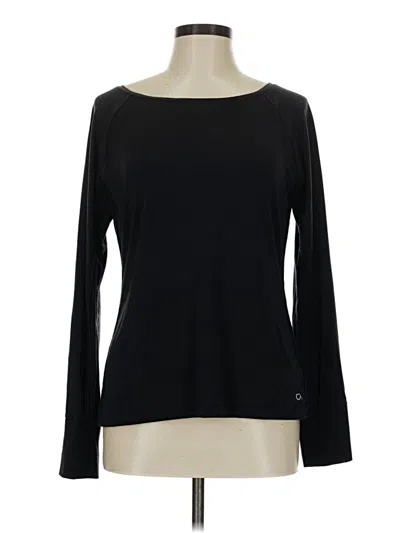 Pre-owned Gap Fit Long Sleeve T-shirt In Black