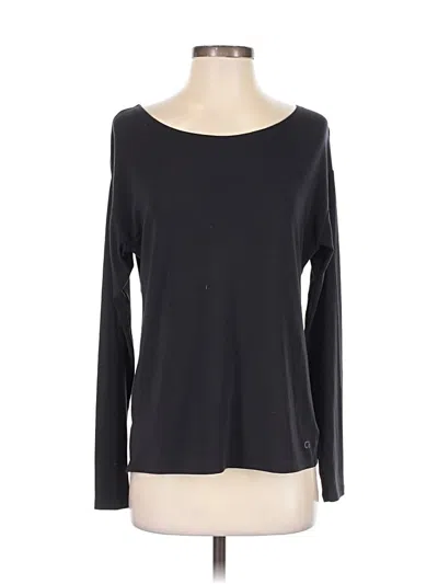 Pre-owned Gap Fit Long Sleeve T-shirt In Black