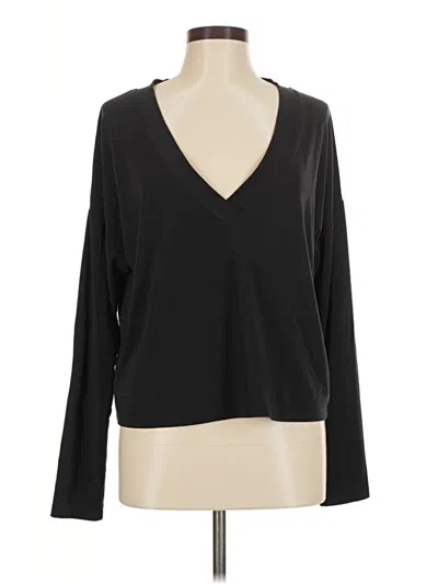 Pre-owned Gap Fit Long Sleeve T-shirt In Black