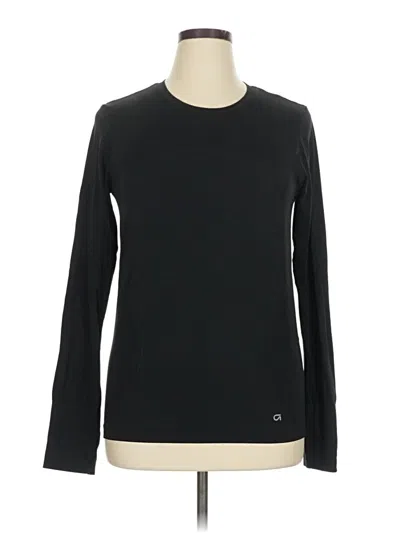 Pre-owned Gap Fit Long Sleeve T-shirt In Black