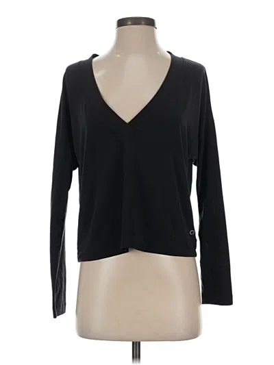 Pre-owned Gap Fit Long Sleeve T-shirt In Black