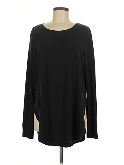 Pre-owned Gap Fit Long Sleeve T-shirt In Black