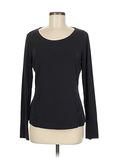 Pre-owned Gap Fit Long Sleeve T-shirt In Black