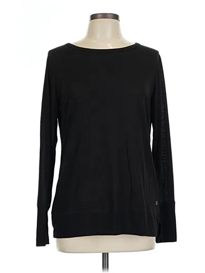 Pre-owned Gap Fit Long Sleeve T-shirt In Black