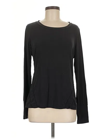 Pre-owned Gap Fit Long Sleeve T-shirt In Black