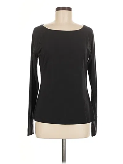 Pre-owned Gap Fit Long Sleeve T-shirt In Black