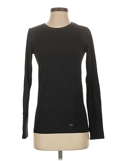 Pre-owned Gap Fit Long Sleeve T-shirt In Black