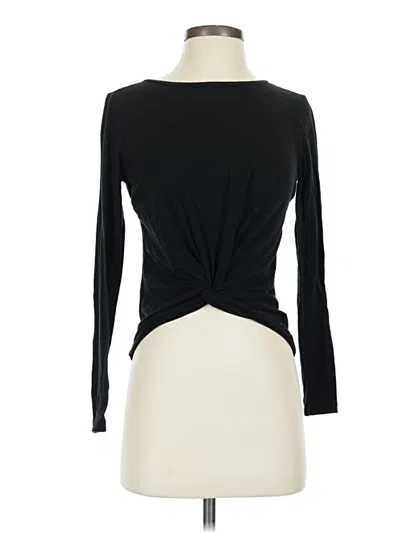 Pre-owned Gap Fit Long Sleeve T-shirt In Black