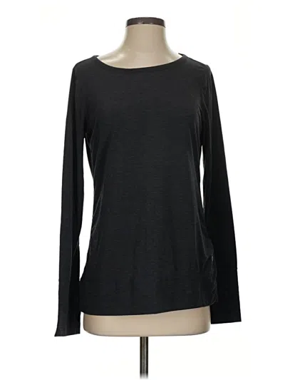 Pre-owned Gap Fit Long Sleeve T-shirt In Black