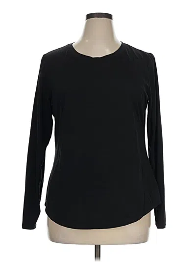 Pre-owned Gap Fit Long Sleeve T-shirt In Black