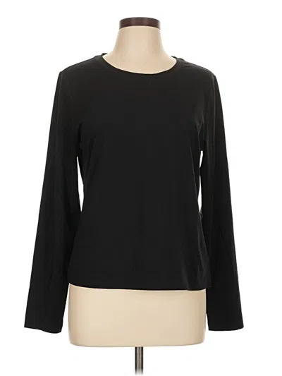 Pre-owned Gap Fit Long Sleeve T-shirt In Black