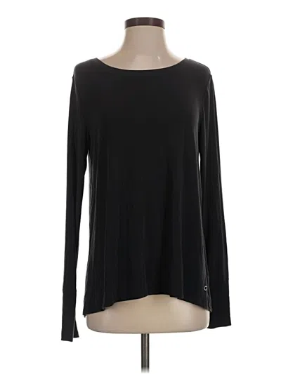 Pre-owned Gap Fit Long Sleeve T-shirt In Black
