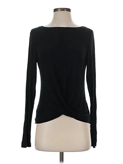 Pre-owned Gap Fit Long Sleeve T-shirt In Black