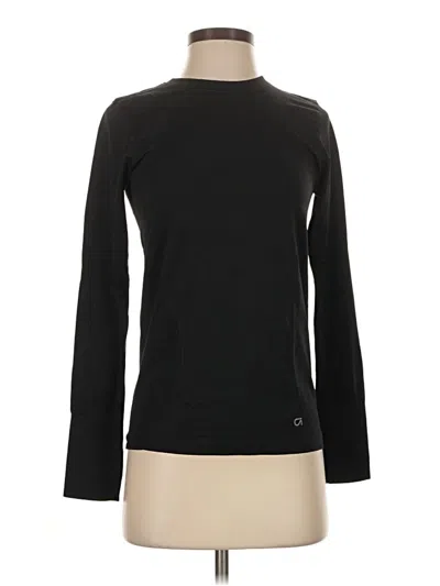 Pre-owned Gap Fit Long Sleeve T-shirt In Black