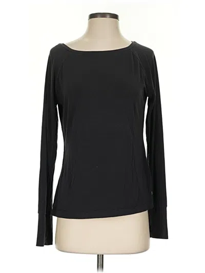 Pre-owned Gap Fit Long Sleeve T-shirt In Black