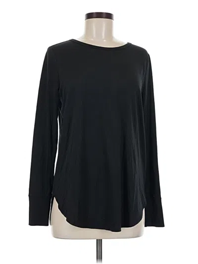 Pre-owned Gap Fit Long Sleeve T-shirt In Black