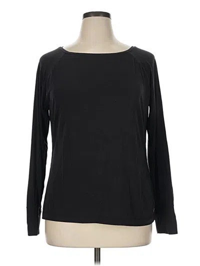 Pre-owned Gap Fit Long Sleeve T-shirt In Black