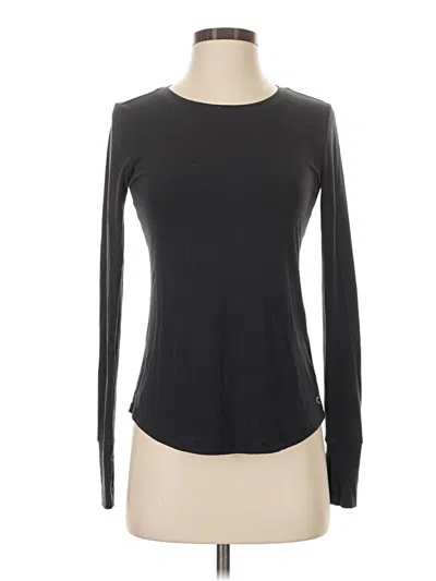 Pre-owned Gap Fit Long Sleeve T-shirt In Black