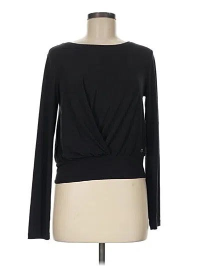 Pre-owned Gap Fit Long Sleeve T-shirt In Black