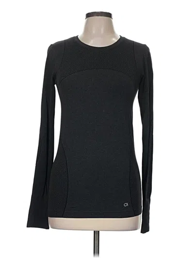 Pre-owned Gap Fit Long Sleeve T-shirt In Black