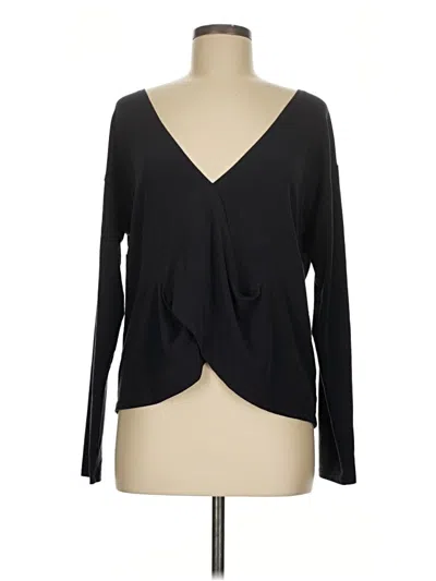 Pre-owned Gap Fit Long Sleeve T-shirt In Black