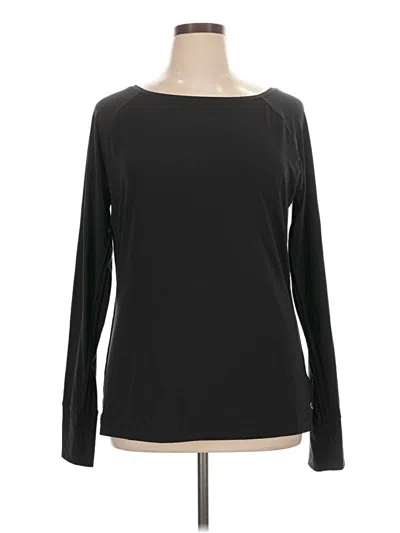 Pre-owned Gap Fit Long Sleeve T-shirt In Black