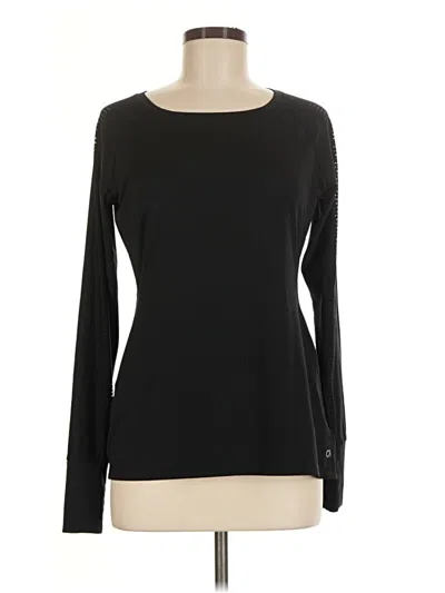 Pre-owned Gap Fit Long Sleeve T-shirt In Black