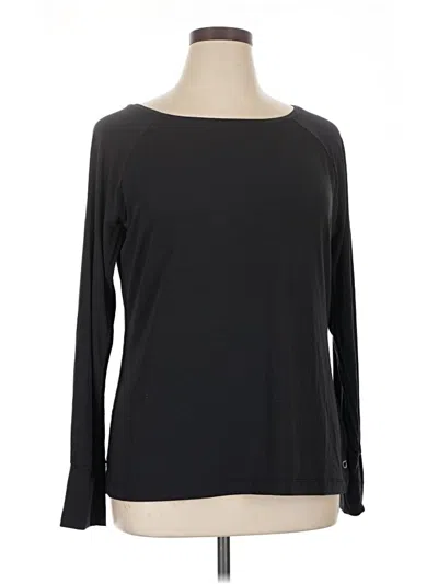 Pre-owned Gap Fit Long Sleeve T-shirt In Black