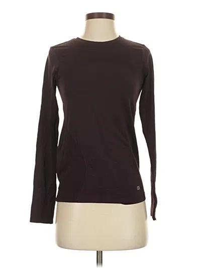 Pre-owned Gap Fit Long Sleeve T-shirt In Brown