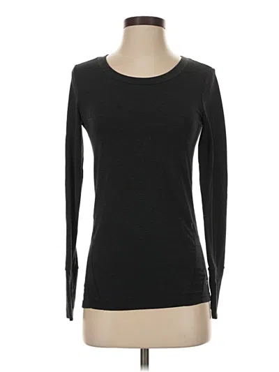 Pre-owned Gap Fit Long Sleeve T-shirt In Gray